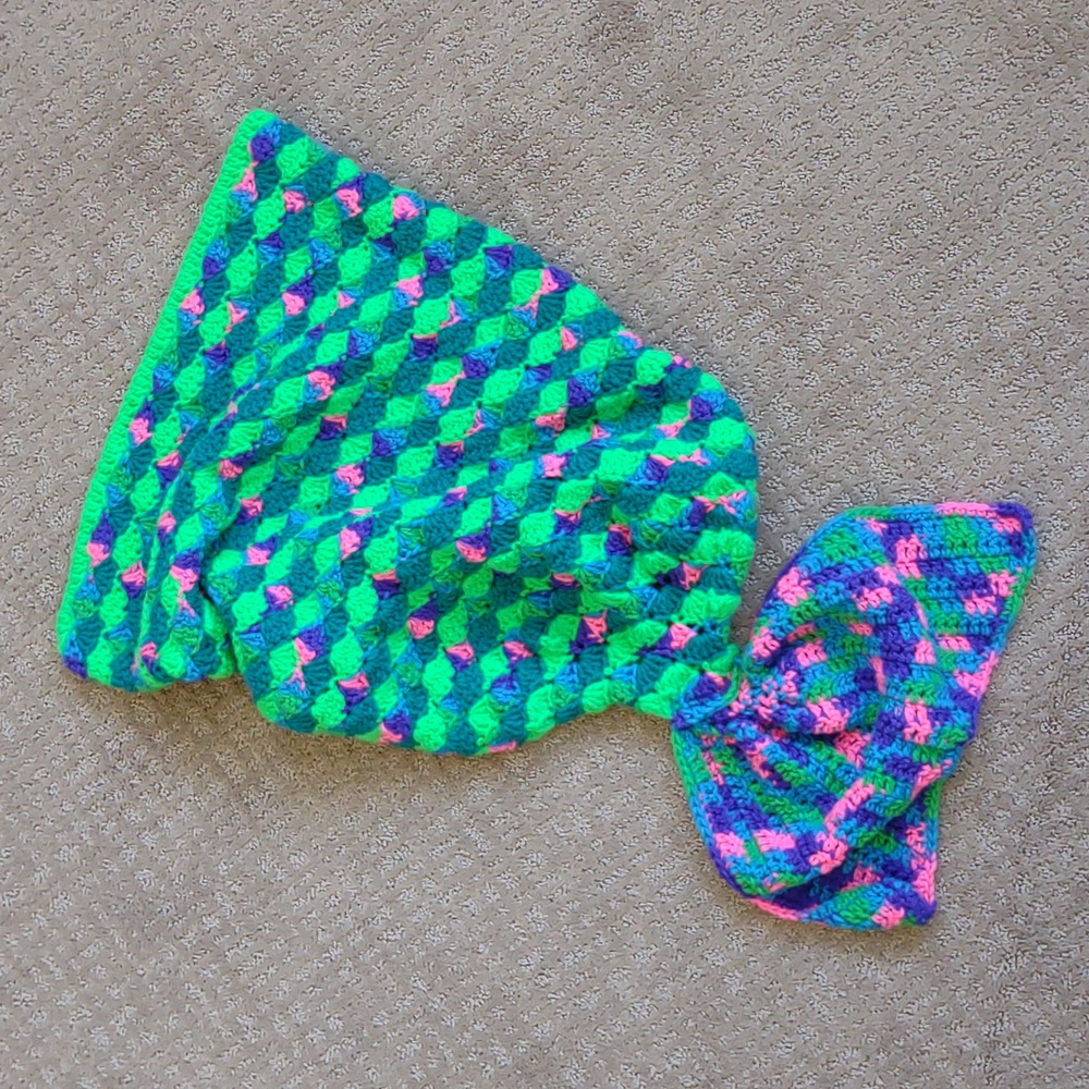Mermaid tail blanket